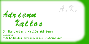 adrienn kallos business card